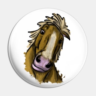 Funny horse Pin