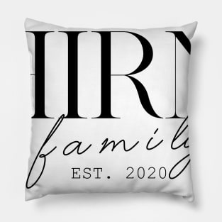 Hirn Family EST. 2020, Surname, Hirn Pillow