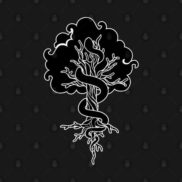 Tree And Snake by Dark Night Designs