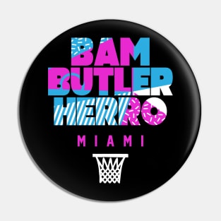 Miami Basketball Star Player Trio South Beach Retro Pin