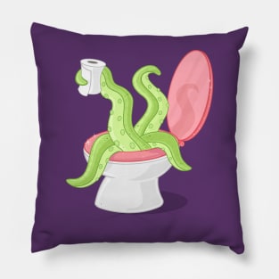 Toilet Monster Pillow