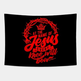 Name of Jesus Red Tapestry