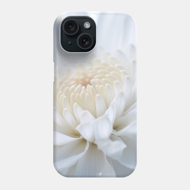 Chrysanthemum Flower Petal Nature Serene Phone Case by Cubebox