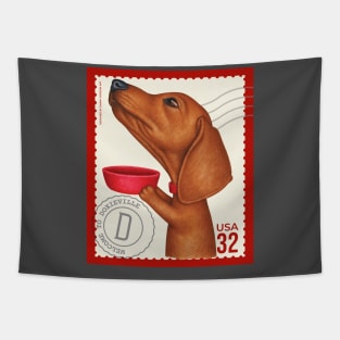 Funny Dachshund Doxie Cutely begging for treats Tapestry