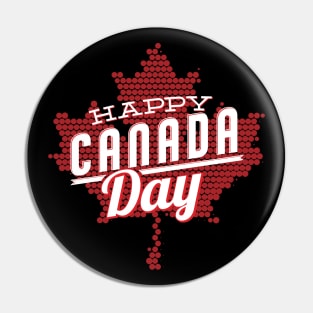 Happy Canada Day Maple Leaf Design Special Canada Independence Celebration Design - lght Pin