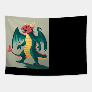 dragon pink Tapestry