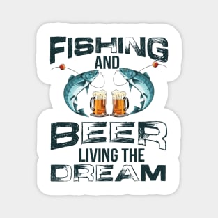 Fishing and Beer Magnet