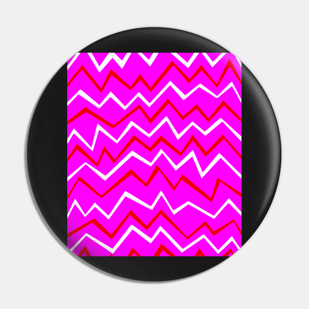 Zig Zag Magenta Pin by GR8DZINE