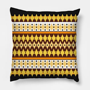 seamless pattern with black and yellow elements shit Pillow