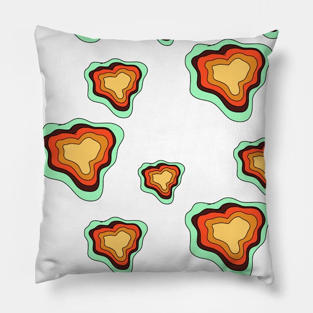 African ispired motive pattern print Pillow by frantuli