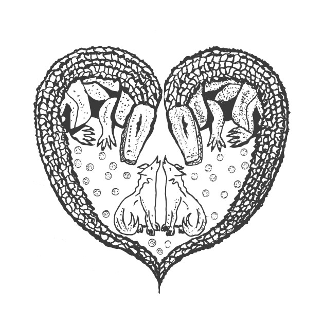 Tough heart by Wolf Line Design