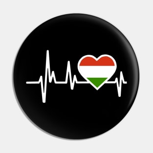 Hungary Heartbeat Flag Pin