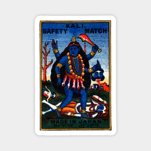 1920 Goddess Kali Magnet by historicimage