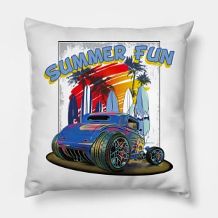 Summer Fun - Hot Rods Pillow