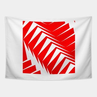 Red and white abstract Tapestry