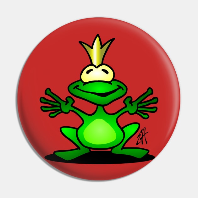 Frog prince Pin by Cardvibes