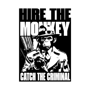 Detective Monkey Pop Art T-Shirt