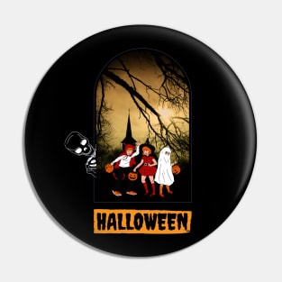 Halloween Retro Style Spooky Scary Pin