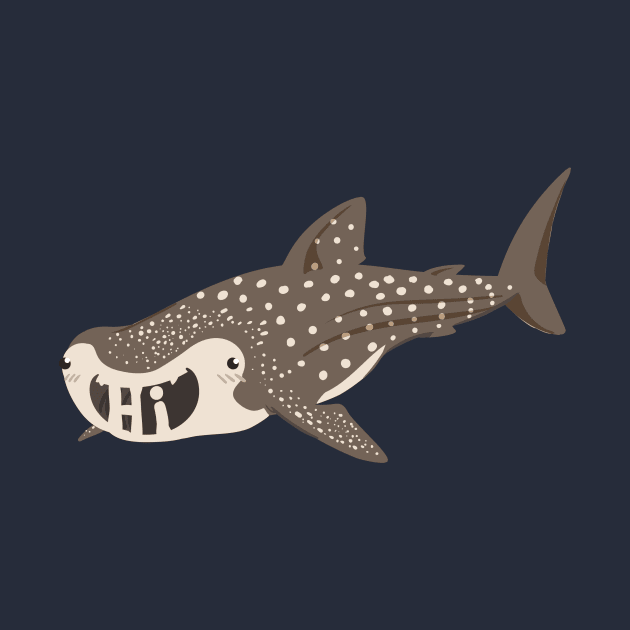 Whale Shark "Hi" by cartoonowl