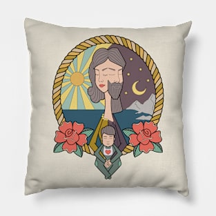 Family portrait Pillow