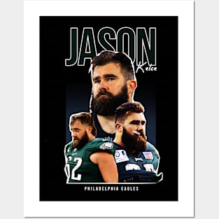 Jason Kelce Home Jersey Poster for Sale by designsheaven