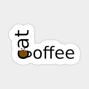 cat and coffee Magnet