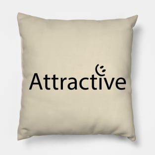 Attractive typographic artwork Pillow