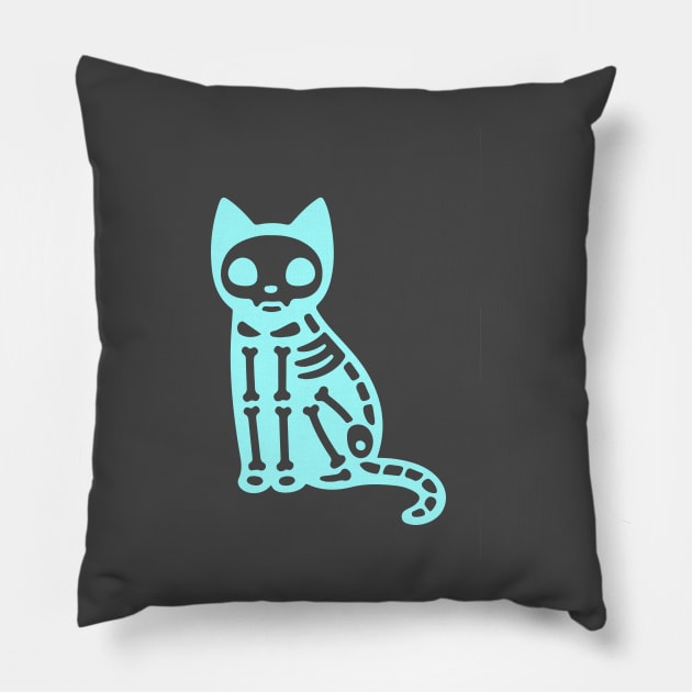 Cat Illustrations Pillow by Lamink