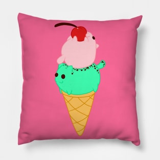 Creamy Cats Cone Pillow