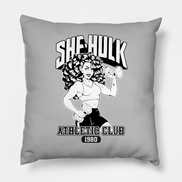 She-Hulk Gym Shirt Pillow by KrisBrannock