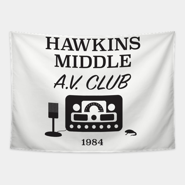 Hawkins A.V. Club 1984 - Pocket Design Tapestry by ehignight