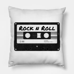 Retro 80s Music Rock n Roll Mixtape Pillow