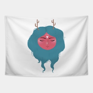 Alien girl Tapestry