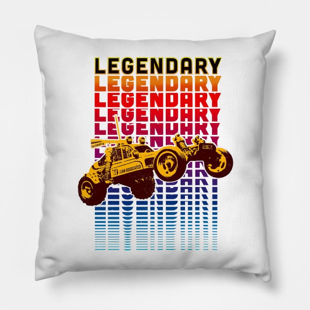 RC10 Vintage RC Gold Pan 80s TE TEAM Buggy LEGEND Pillow by Nostalgia-RC