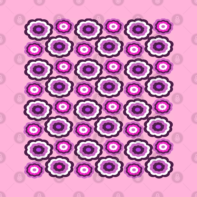 Pink Flower Pattern by rachybattlebot