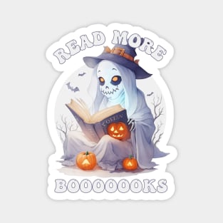 Read More Books, Halloween Bookish Ghost Magnet