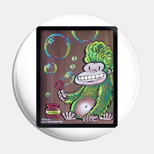 Green Bubble Ape Pin