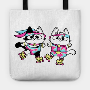 Rollerblading Cats Tote