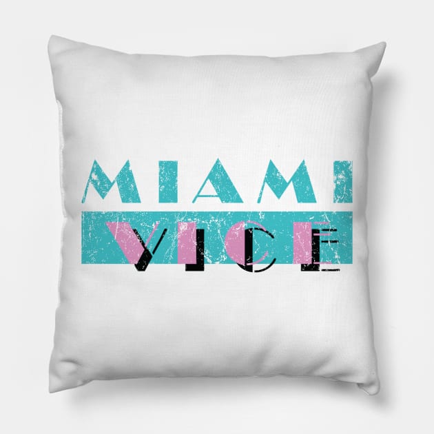 Miami Vice Pillow by MindsparkCreative