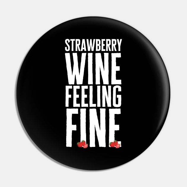 Strawberry Wine Pin by HobbyAndArt