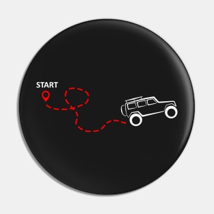 Start you journey - offroad (dark) Pin