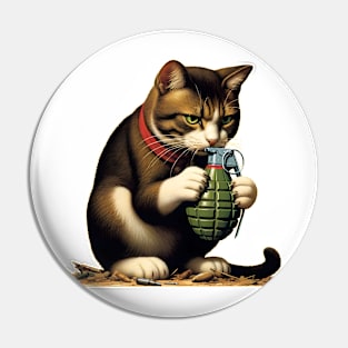 Cat and Grenade Pin