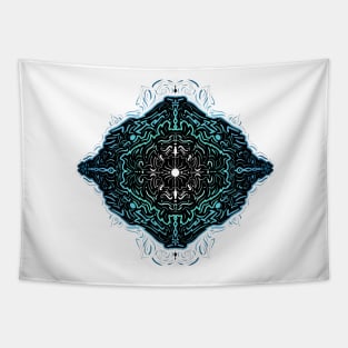 Aquatic Mandala Tapestry