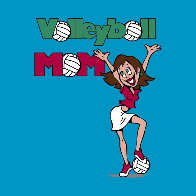 Volleyball Mom by Jeremy Lee Designs