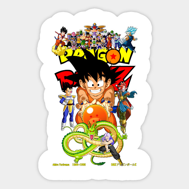 Dragon Ball 1984 1995 Dbz Sticker Teepublic