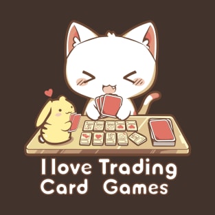 Cat I love trading card games T-Shirt