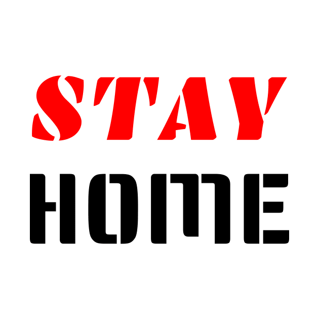 T-shirt Stay home by Younis design 