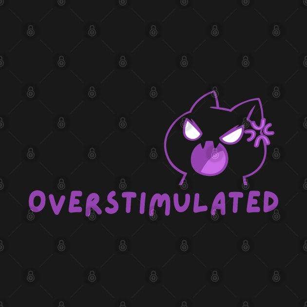 Overstimulated Cat (Purple) by applebubble