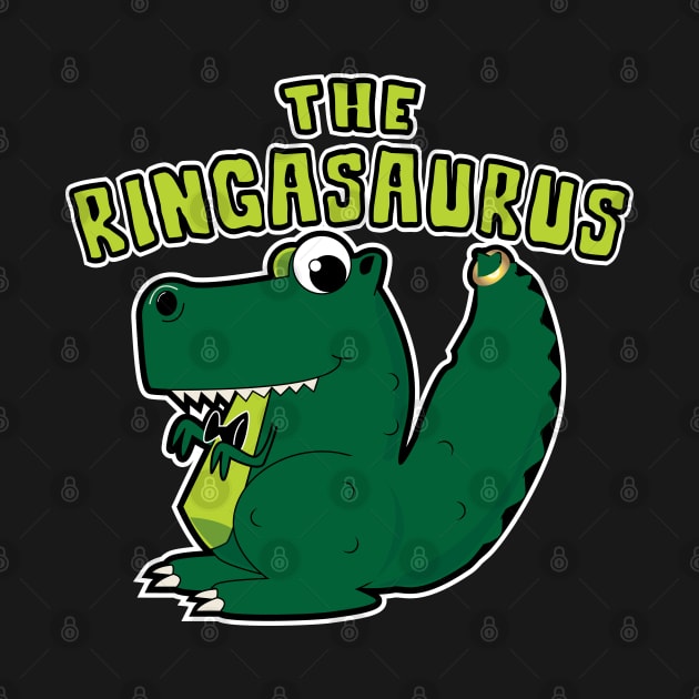 Ring Bearer Dinosaur "Ringasaurus" Wedding Attendant Design for Boys by SeaLAD