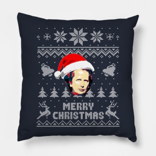 Margaret Thatcher Merry Christmas Pillow